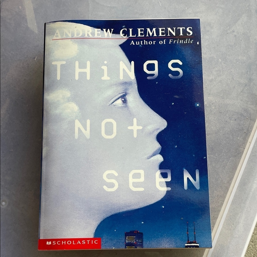Scholastic Blue and White Book Cover